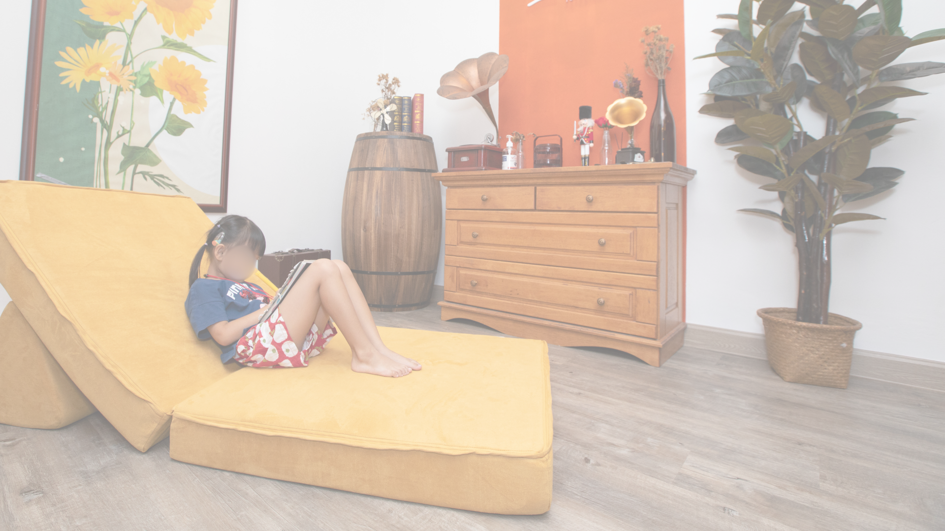 stackies (a malaysian modular play couch, modular kids play sofa in malaysia) in use as a lounging couch and reading nook. One of the world's favourite Montessori play furniture